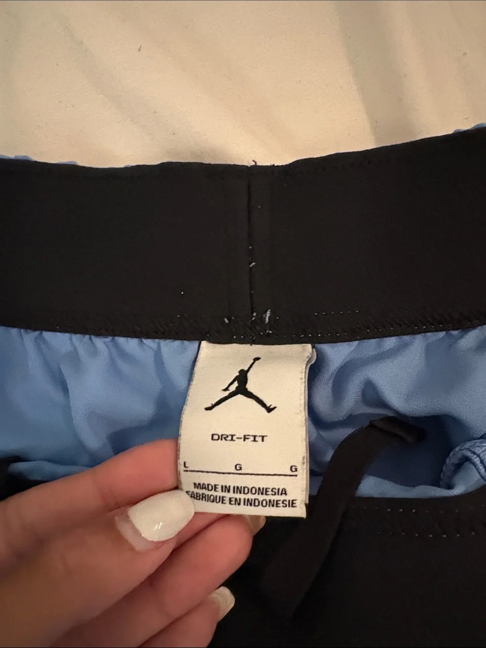 Jordan Light Blue UNC Tar Heels Athletic Shorts